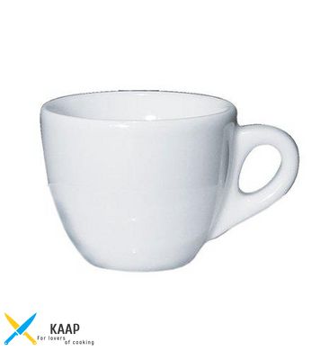 Чашка 75 мл. фарфоровая, белая espresso Verona-Thicker, Ancap