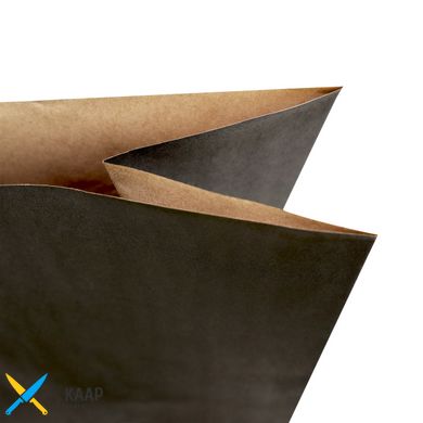 Пакет бумажный прямоугольное дно без ручек 260х150х380 мм 80 г/м2 100 шт/уп крафт/черный крашеный BLACK