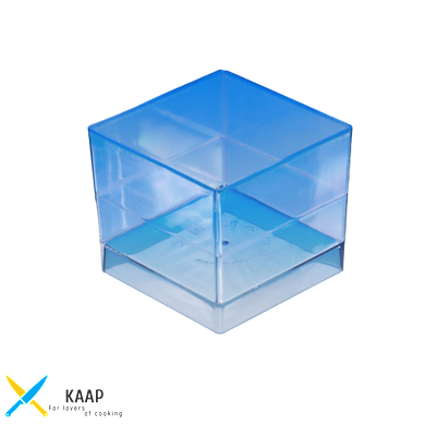 Пиала-форма фуршетная "Куб" 47х47х41 мм 60 мл 15 шт/уп прозрачная стеклоподобная