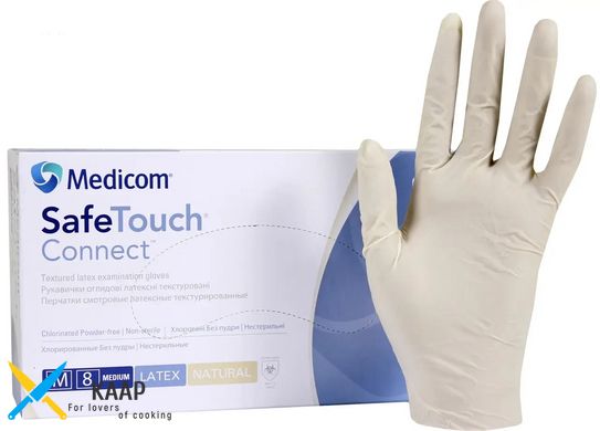 Перчатки одноразовые латекс Safe-Touch 100 шт L