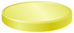Крышка для стакана-контейнера 0,5 л 108 мм пластиковая желтая (код: FX0, FX35, FX36, FX99)