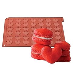 Коврик для выпечки Silikomart силиконовый "Сердце" 40х30см., красный (.FW:MAC03/C)