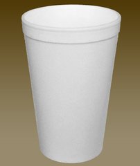 Склянка одноразова 500мл., 20 шт. полістирол спінений, білий