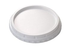 Крышка для стакана-контейнера 0,5 л 108 мм пластиковая тонкая белая (код: FX0, FX35, FX36, FX99)