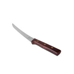Кухонный нож обвалочный изогнутый 15 см. CAPCO с деревянной ручкой (87)