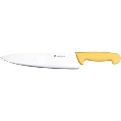 Кухонний ніж кухарський 25 см. Stalgast із жовтою пластиковою ручкою (281253)