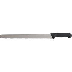 Кухонний ніж для вирізки зубчастий 36 см. Stalgast із чорною пластиковою ручкою (252361)