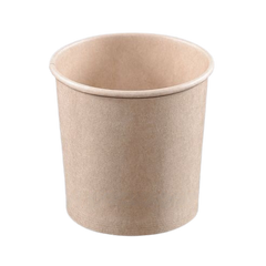Упаковка одноразова паперова для супу 360 мл 25 шт d = 90 пластикова термо (кришка 43677)