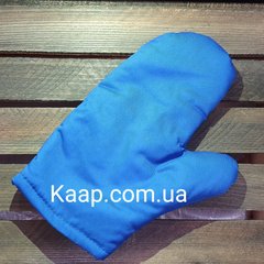 Рукавица пекарская 25 см. хлопковая синего цвета (47500)