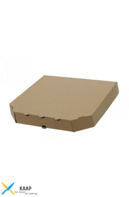 Коробка для пирогов из гофрокартона бурая 270х270х60 мм.