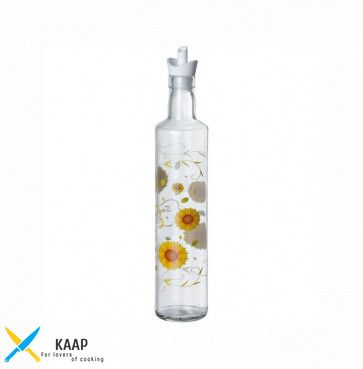 Пляшка для олії та оцту з дозатором 500мл Соняшник Everglass 13000-D1