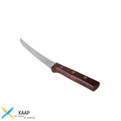 Кухонний ніж обвалочний вигнутий 15 см. CAPCO з дерев'яною ручкою (87)