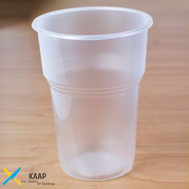 Склянка одноразова 300мл., 50 шт. пластиковий, прозорий