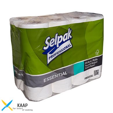 Туалетний папір, целюлоза. 2 шару. Selpak Pro. Essential, 24 шт. 32761840