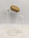 Чайник раварочний зі спіраллю/фільтром 1800 мл скляний з пробкою у формі гудзика Olens DG1334L