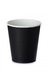 Склянка одноразова 110 мл (4oz) Ǿ=60 мм, h=62 мм паперовий 1РЕ одностінний чорний 50 шт/уп