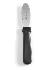 Кухонный нож для масла-зубчатый 8,5 см. Hendi с черной пластиковой ручкой (855768)