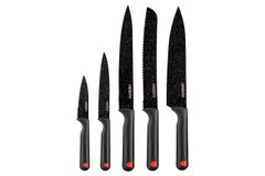 Набір ножів Black Mars 5 пр., чорний, нержавіюча сталь, пластик ARDESTO