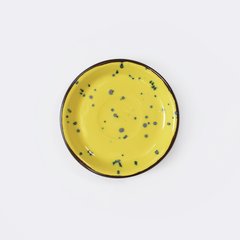 Блюдо для класичної чашки "Тіффани Жовтий" 14 см керамічне