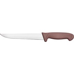 Кухонний ніж м'ясника 18 см. Stalgast із коричневою пластиковою ручкою (284183)
