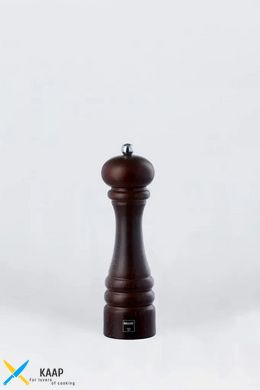 Мельница для соли 22,5 см. деревянная, коричневая (механизм керамика) Genova, Bisetti
