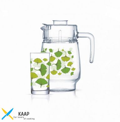 Набір для напоїв із зеленим малюнком Luminarc Ammaris Amsterdam 7 предметів (Q3900)