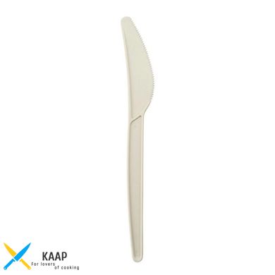 Нож одноразовый 160 мм белый с CPLA 100 шт Эко/Био