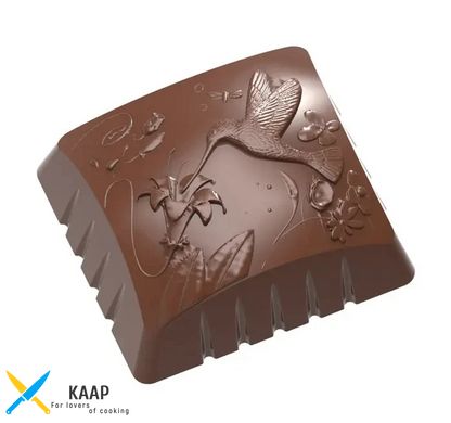 Форма для шоколаду "Колібри" 30,5 x27, 5x14, 5 мм., 21 шт., 10 гр. з полікарбонату Chocolate World