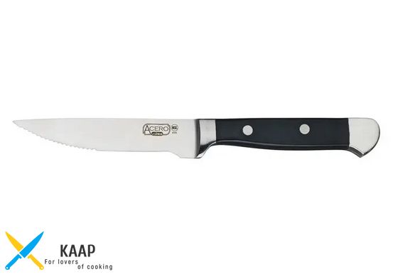Нож столовый для стейка 30 см. с черной ручкой Acero Gourmet, Winco