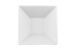 Салатник 12х12х7 см. квадратный, фарфоровый, белый Classic, Lubiana