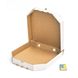 Коробка для пиццы 250х250х37 мм, белая картонная (бумажная)