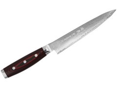 Кухонний ніж для нарізки 18 см. Super Gou, Yaxell з чорною ручкою з Канва-Мікарта Плюс (37107)