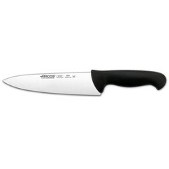 Нож кухонный поварской 20 см. 2900, Arcos с черной пластиковой ручкой (292125)