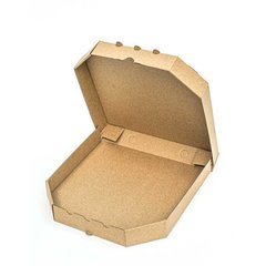 Коробка для піци 250х250х37 мм, бура картонна (паперова)