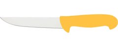 Нож мясника полугибкий 150 мм желтый. 363315
