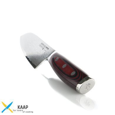 Кухонний ніж Сантоку 16,5 см Super Gou, Yaxell ручка Канва-Мікарта плюс коричнева (37101)