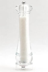 Мельница для соли 25 см. пластиковая, прозрачная (механизм керамика) Perugia, Bisetti