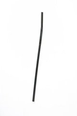 Трубочка пластиковая с изгибом черного цвета L 260 мм (уп 100 шт)