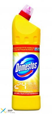 Средство чистящее и дезинфицирующее 1 л для ванн, раковин, унитазов, кафеля, полов Лимонная Свежесть Domestos