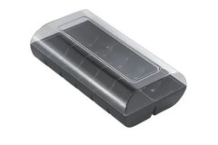 Коробка для 12 макарун 48 шт/ящ пластиковая, черный/прозрачная Silikomart