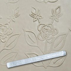 Скалка текстурная акриловая "Роза на веточке" L 210 мм (шт)