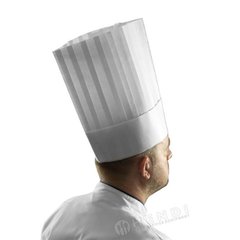 Ковпак для шеф-кухаря, набір 10 шт; 30х28см, віскоза білий, Le Grand Chef, Hendi