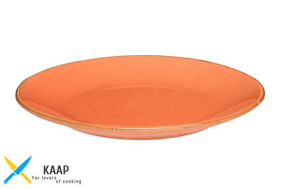 Тарілка кругла 24 см. порцелянова, помаранчева Seasons Orange, Porland