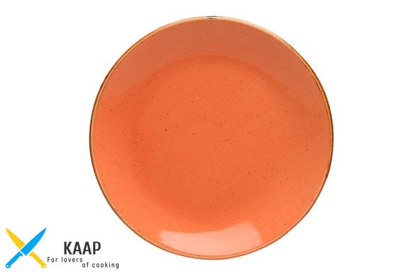 Тарілка кругла 24 см. порцелянова, помаранчева Seasons Orange, Porland