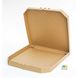Коробка для пиццы 400х400х37 мм, бурая картонная (бумажная)