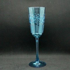 Келих для шампанського пластиковий "Синє море" 300 мл, 7,5/25см KH-846