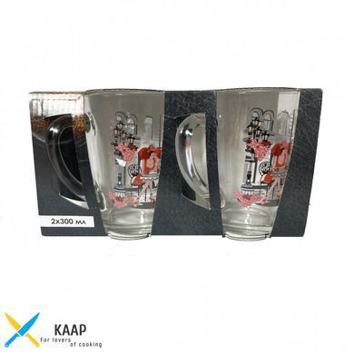 Набор кружек Капучино Coffee time 300мл 2шт Helios 8241/1334