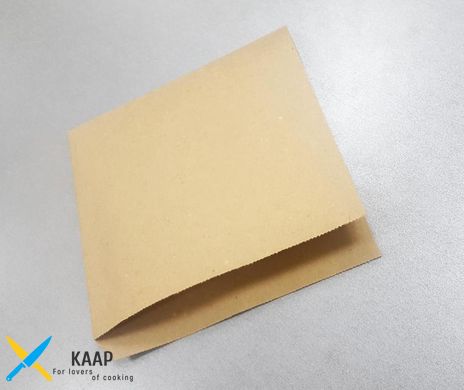 Пакет паперовий -куточок 17х17 см, 38 г/м2, 2000 шт. бурий крафт (33000)