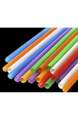 Трубочка (соломинка) Ǿ=8 мм d=200 мм для фрешу кольорова (500 шт/уп)