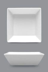 Салатник квадратный 14х14 см., 350 мл. фарфоровый, белый Classic, Lubiana